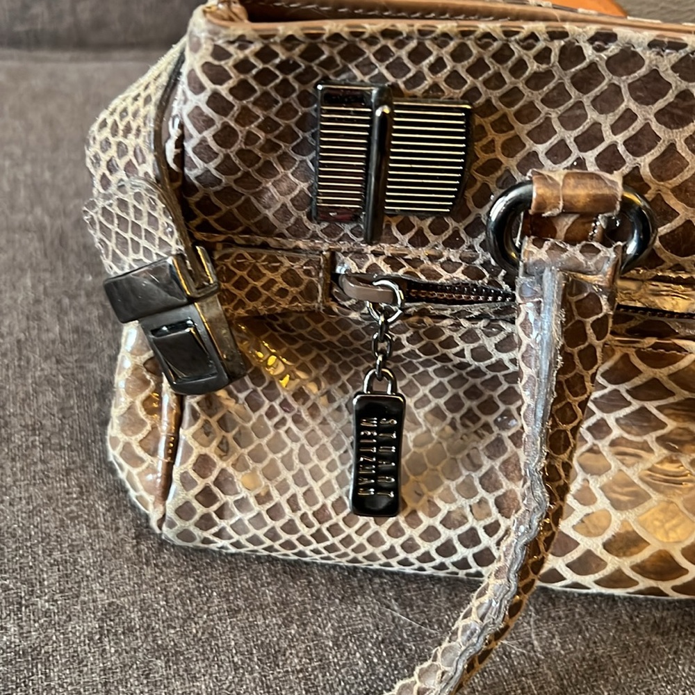 Stuart Weitzman Python Mini Baguette Shoulderbag - image 8